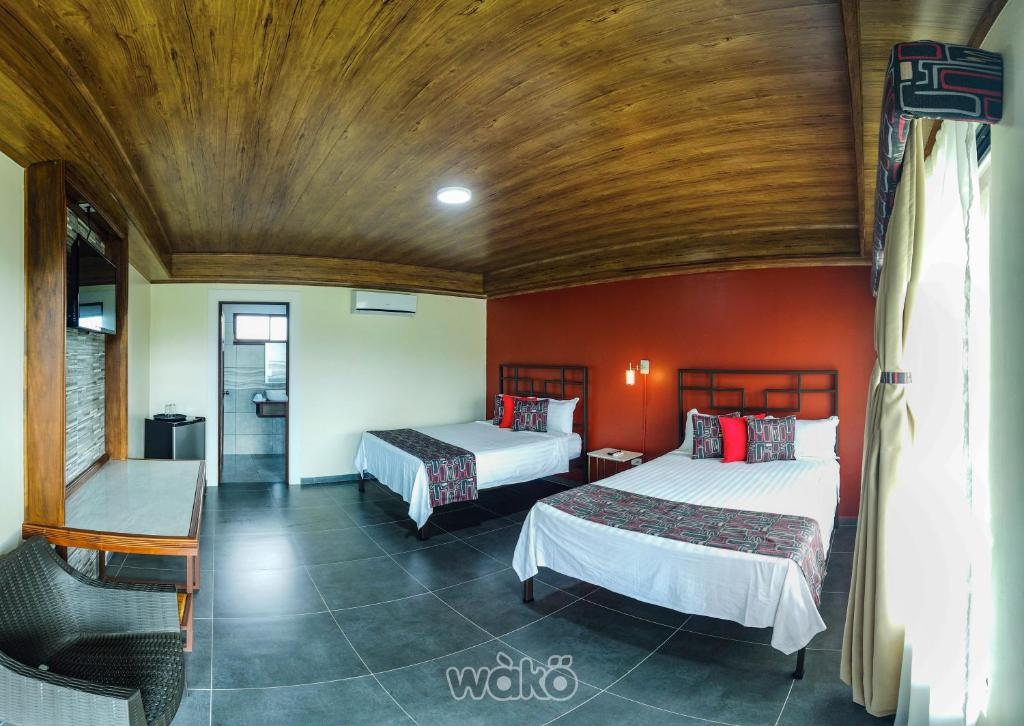 Spacious queen or king-size bed